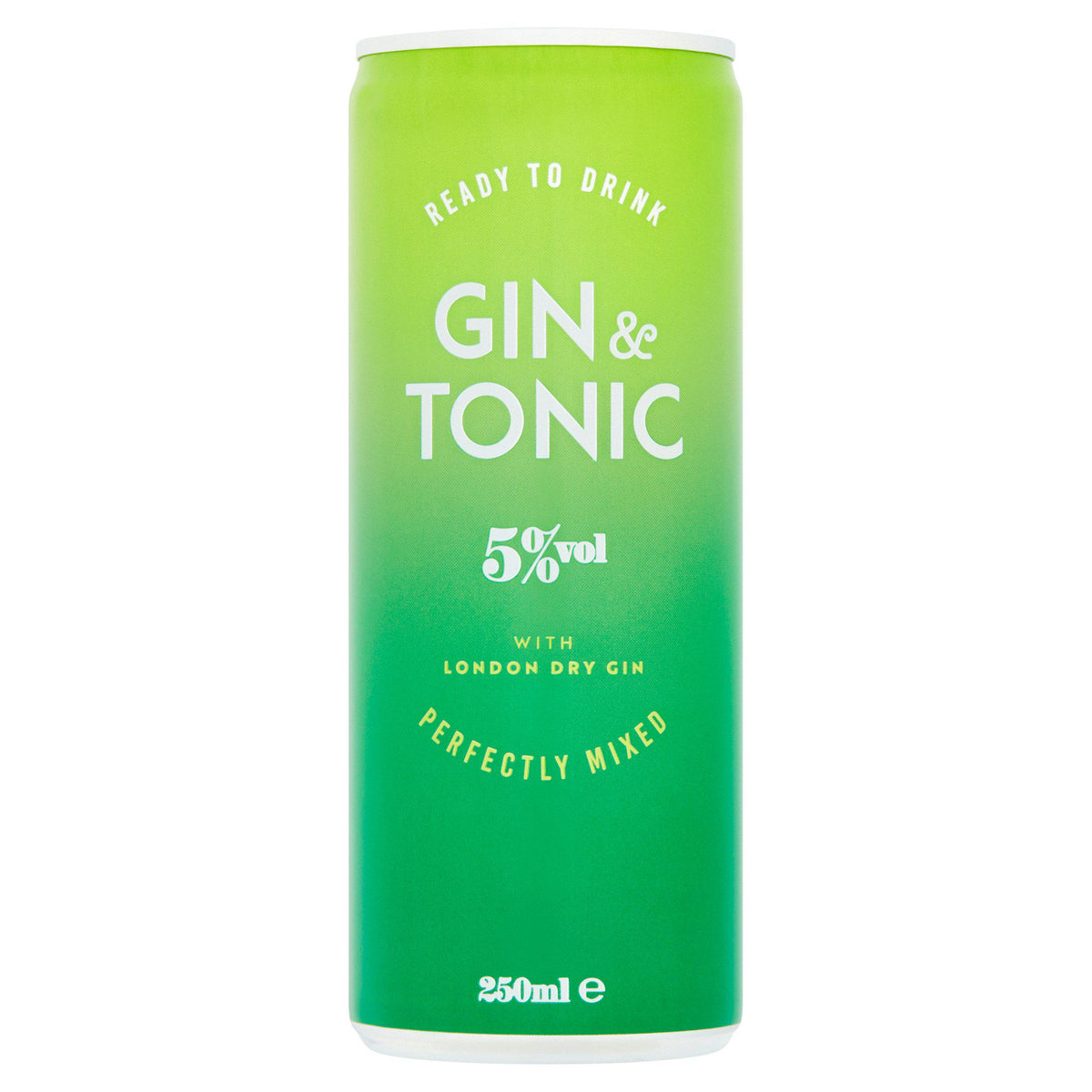 Sainsbury's gin and tonic 250ml, UK version
