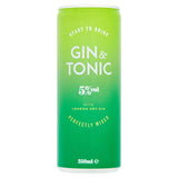 Sainsbury's gin and tonic 250ml, UK version