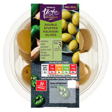 Sainsbury's stuffed Halkidiki olives with jalapeño and garlic 160g - British product