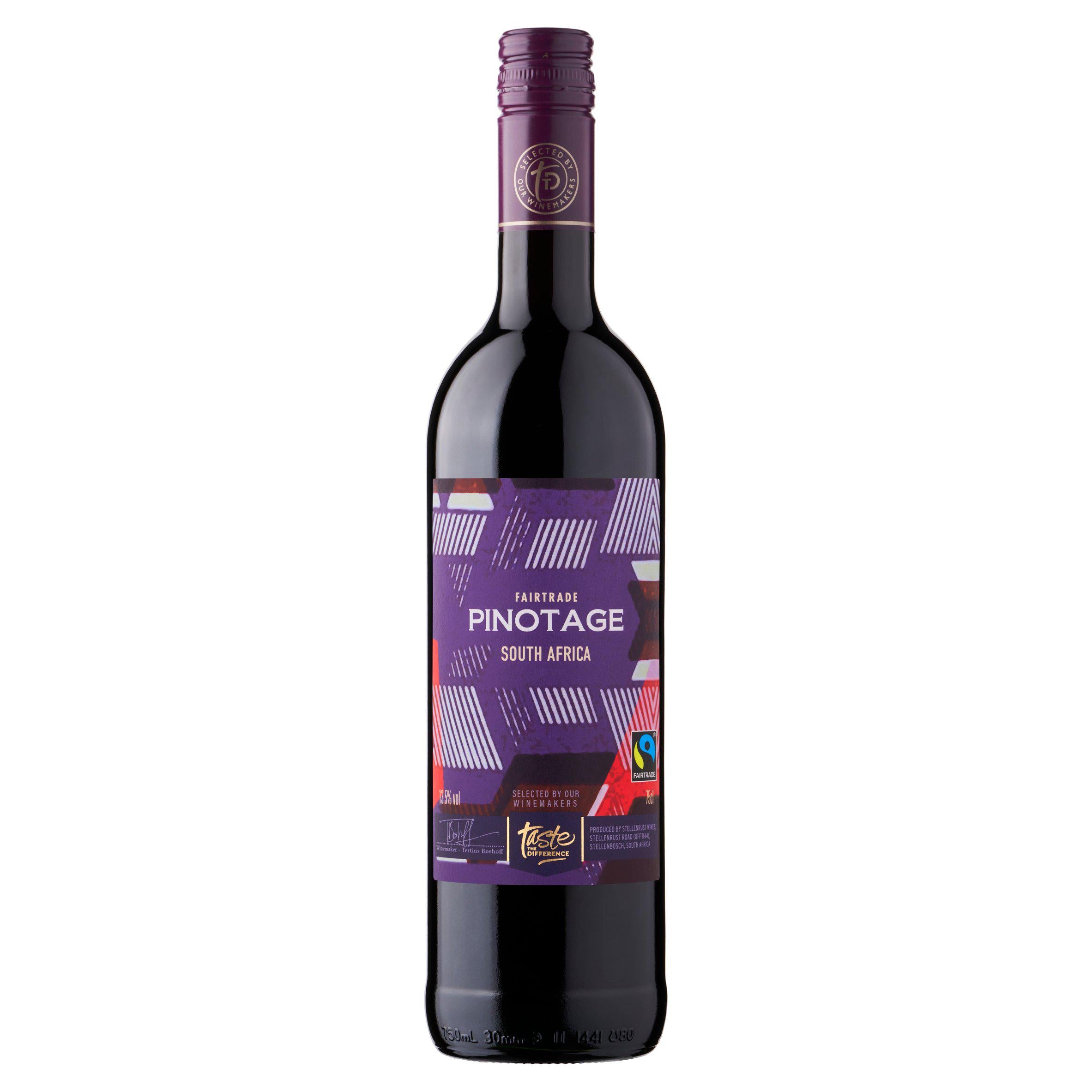 Sainsbury's Taste the Difference Pinotage red wine 75cl, imported from the UK