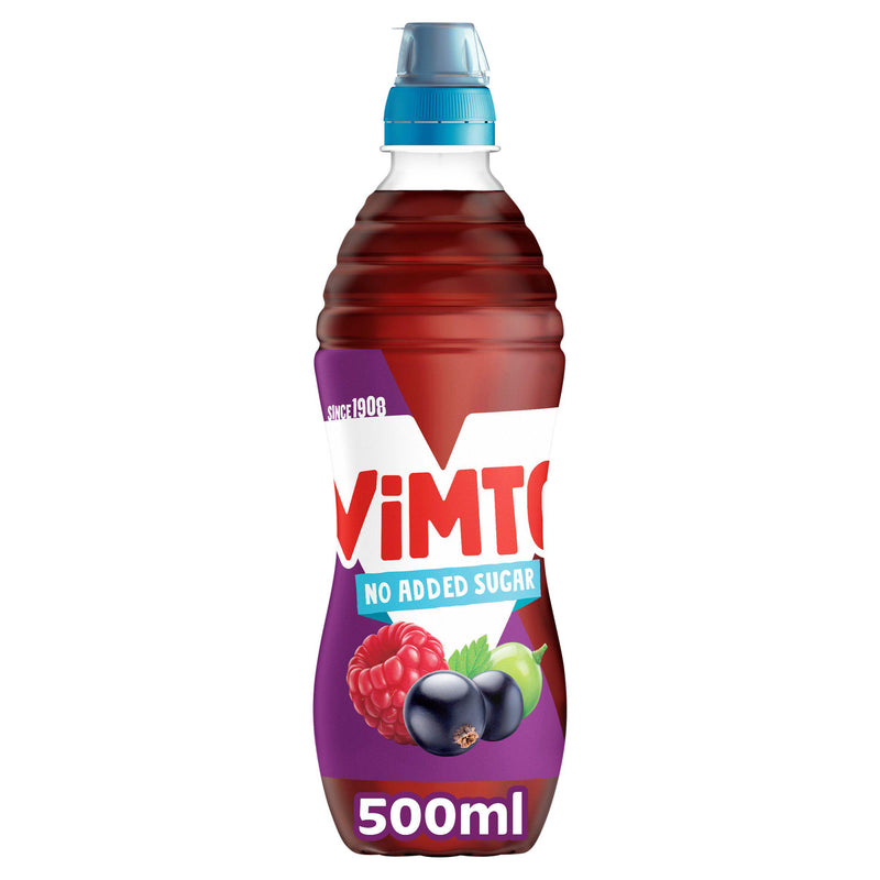 Vimto no added sugar soft drink 500ml (British brand)