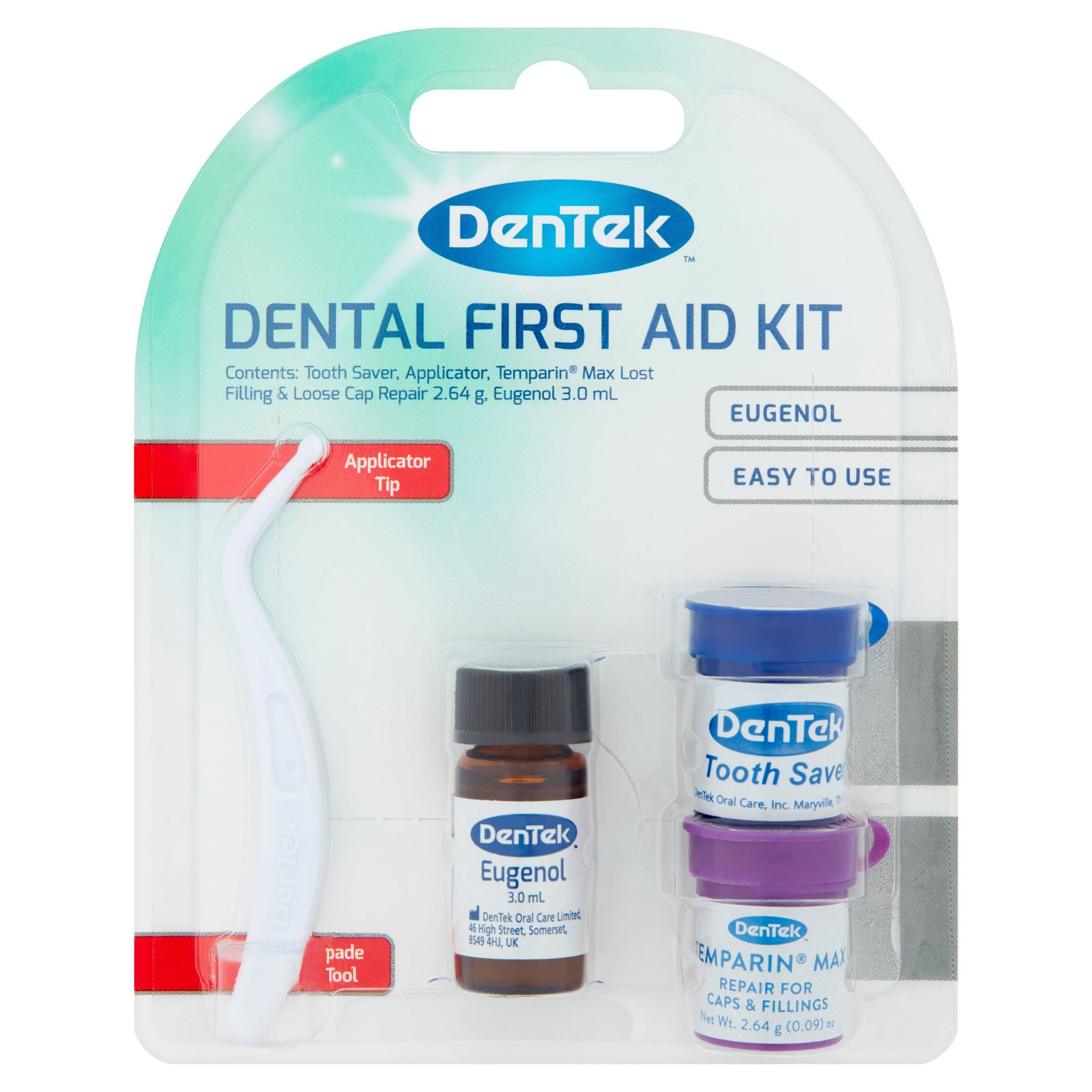 DenTek Dental First Aid Kit, imported from the UK