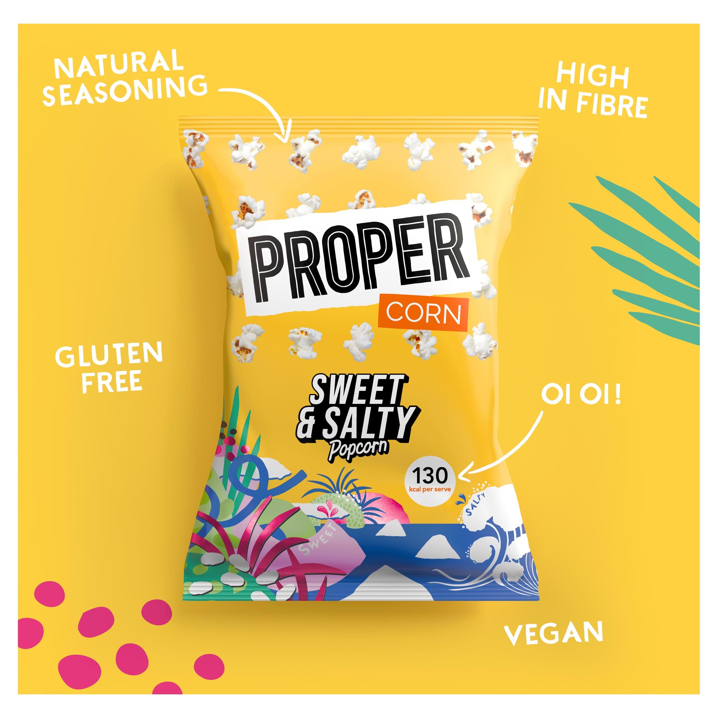 Propercorn sweet and salty popcorn 90g (British brand)