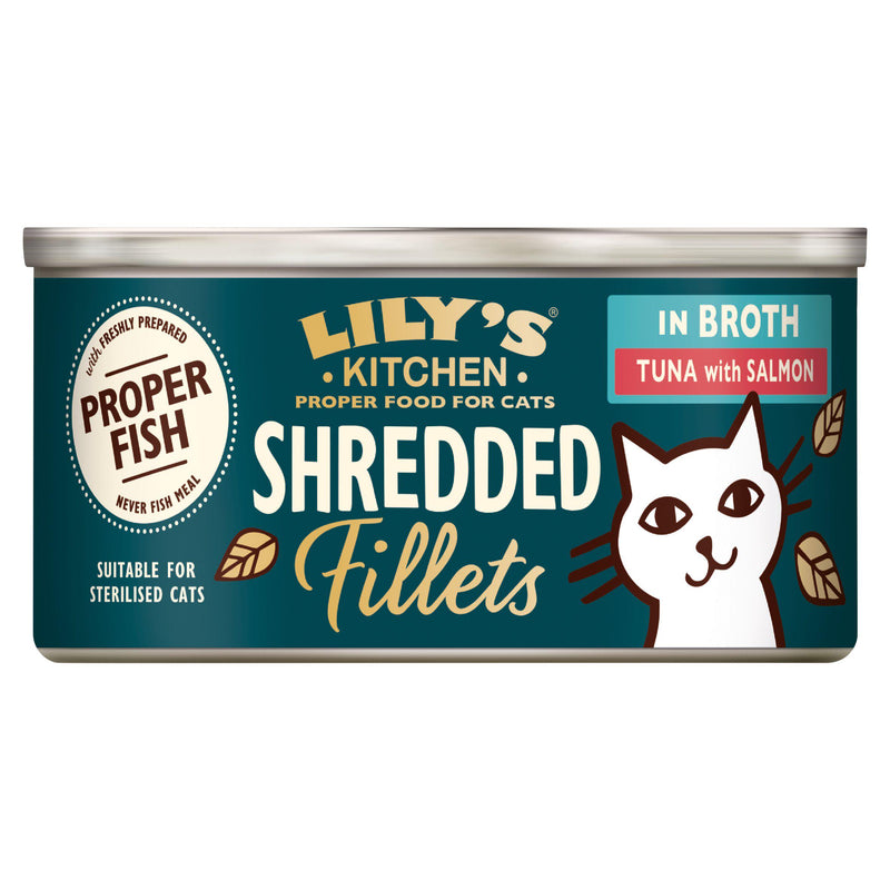 Lily's Kitchen cat food tuna salmon shredded fillets 70g (British brand)