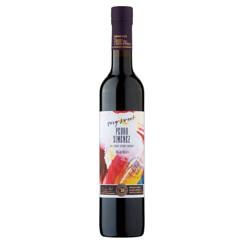 Sainsbury's Sweet Pedro Ximenez sherry 12 year old 50cl, UK version