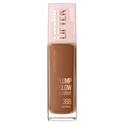 Sainsburys Maybelline New York Lifter Plump & Glow All Day Wear Foundation Shade 368- Buy online at McGrocer