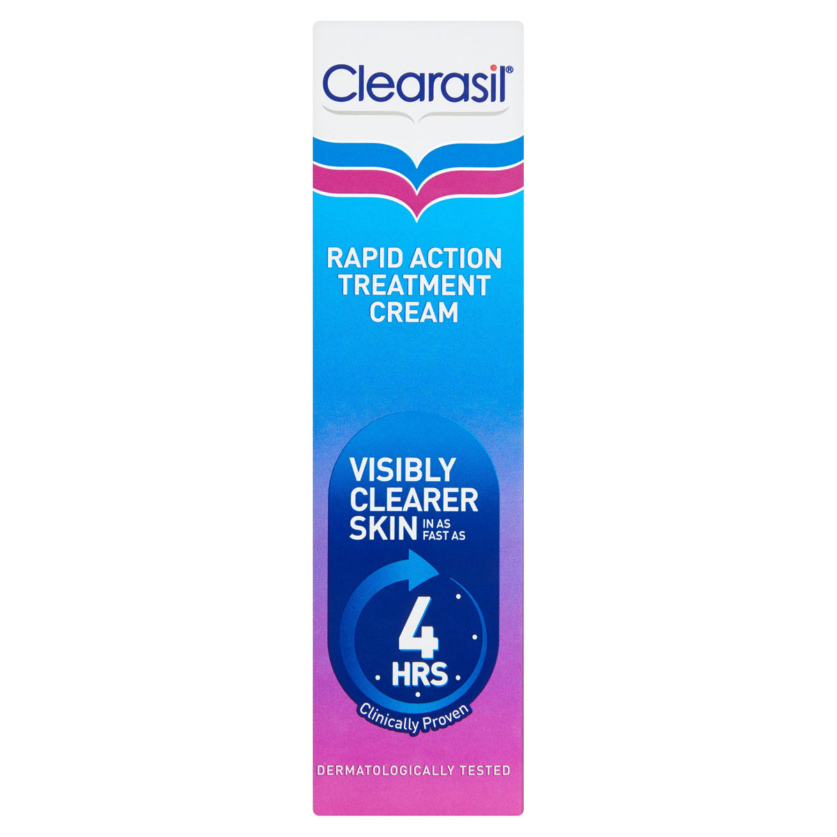 Clearasil rapid action treatment cream 25ml, imported from the UK