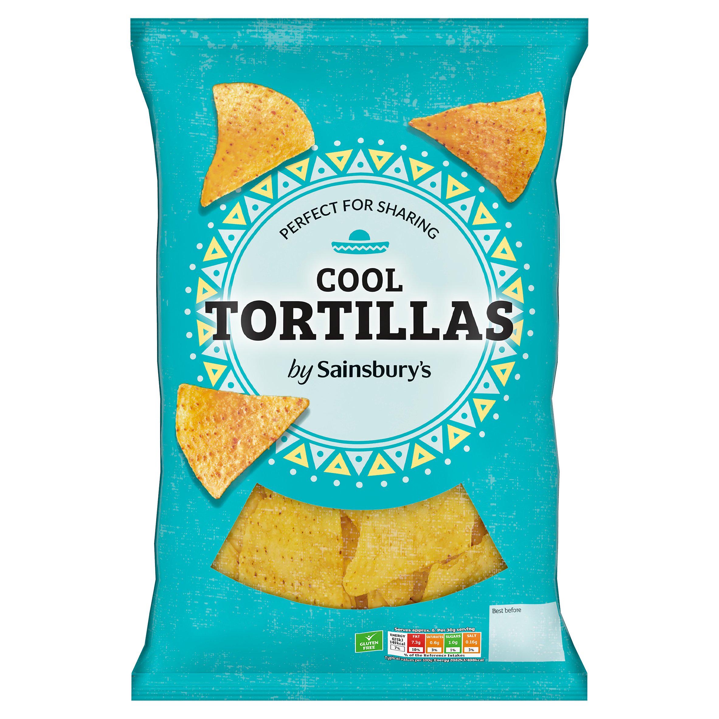Sainsbury's tortilla chips Cool 200g - British product