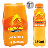 Lucozade Energy Drink Orange 4x380ml, UK version