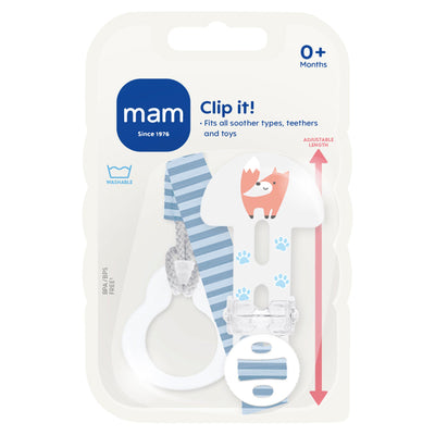 Sainsburys MAM Clip It Soother Clip 0+ Months- Buy online at McGrocer