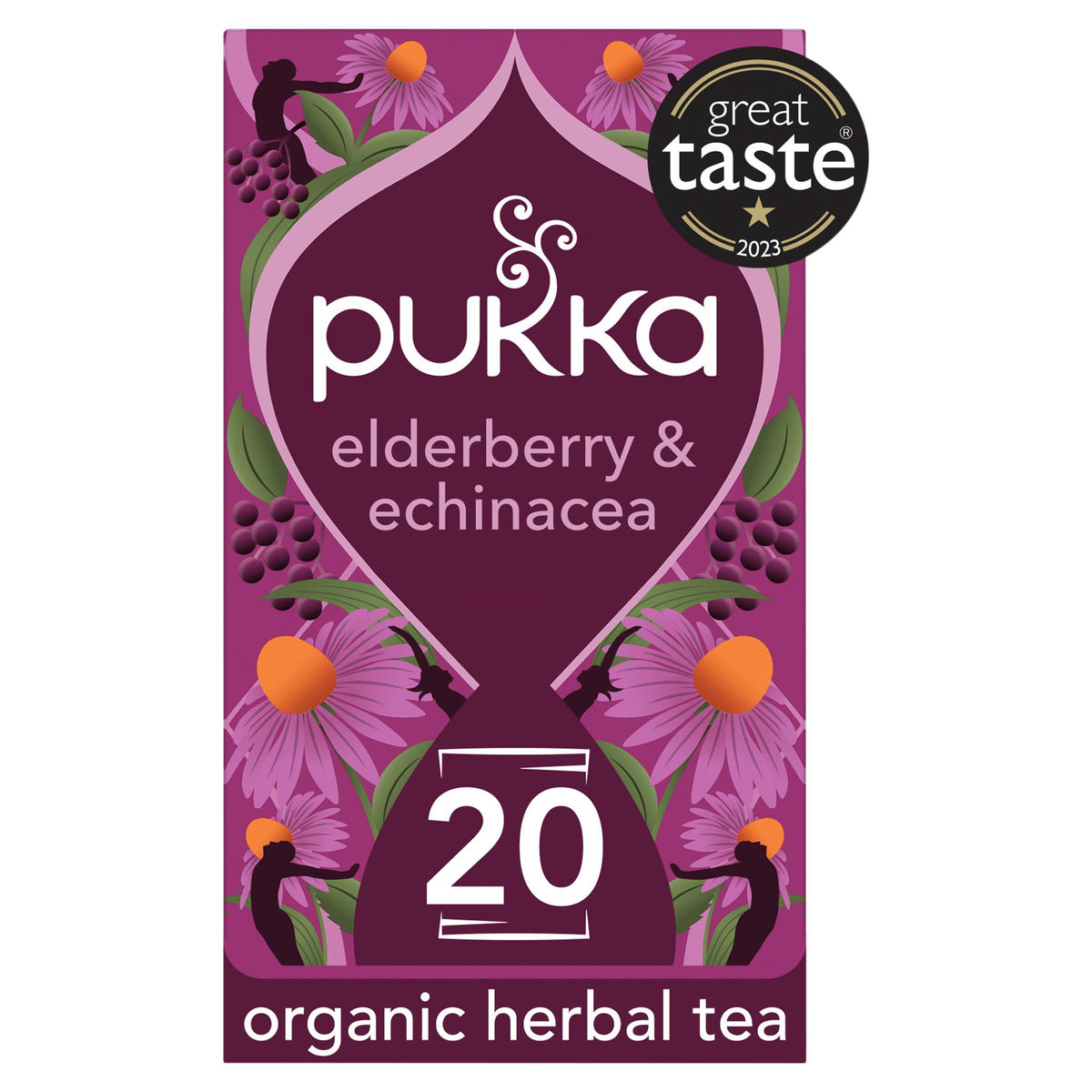 Pukka Organic Elderberry & Echinacea Fruit Tea Sachets x20 40g