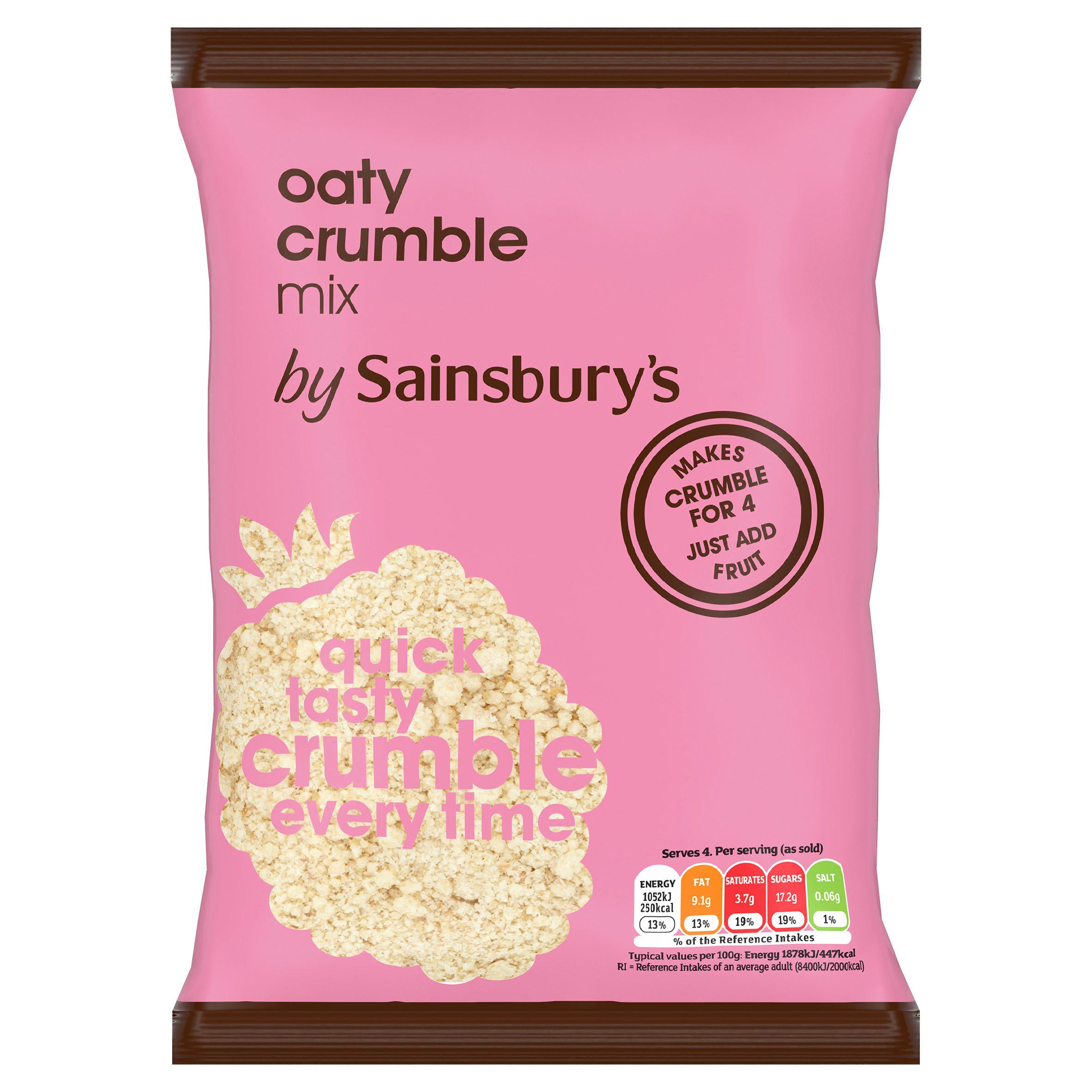 Sainsbury's Oaty Crumble 225g - British product