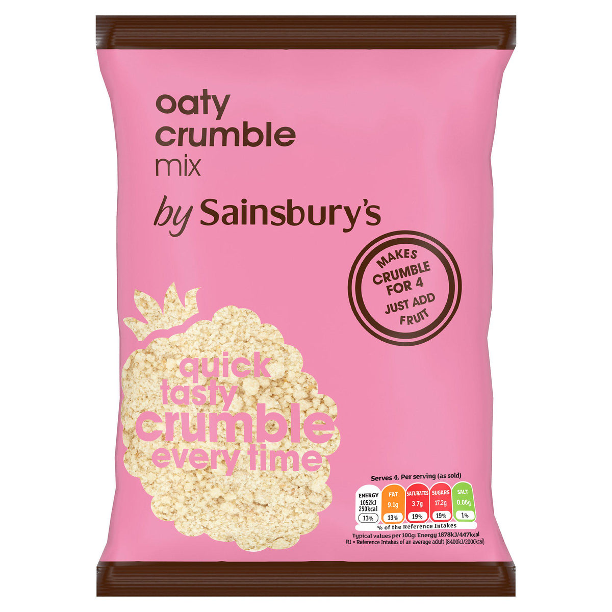 Sainsbury's Oaty Crumble 225g - British product
