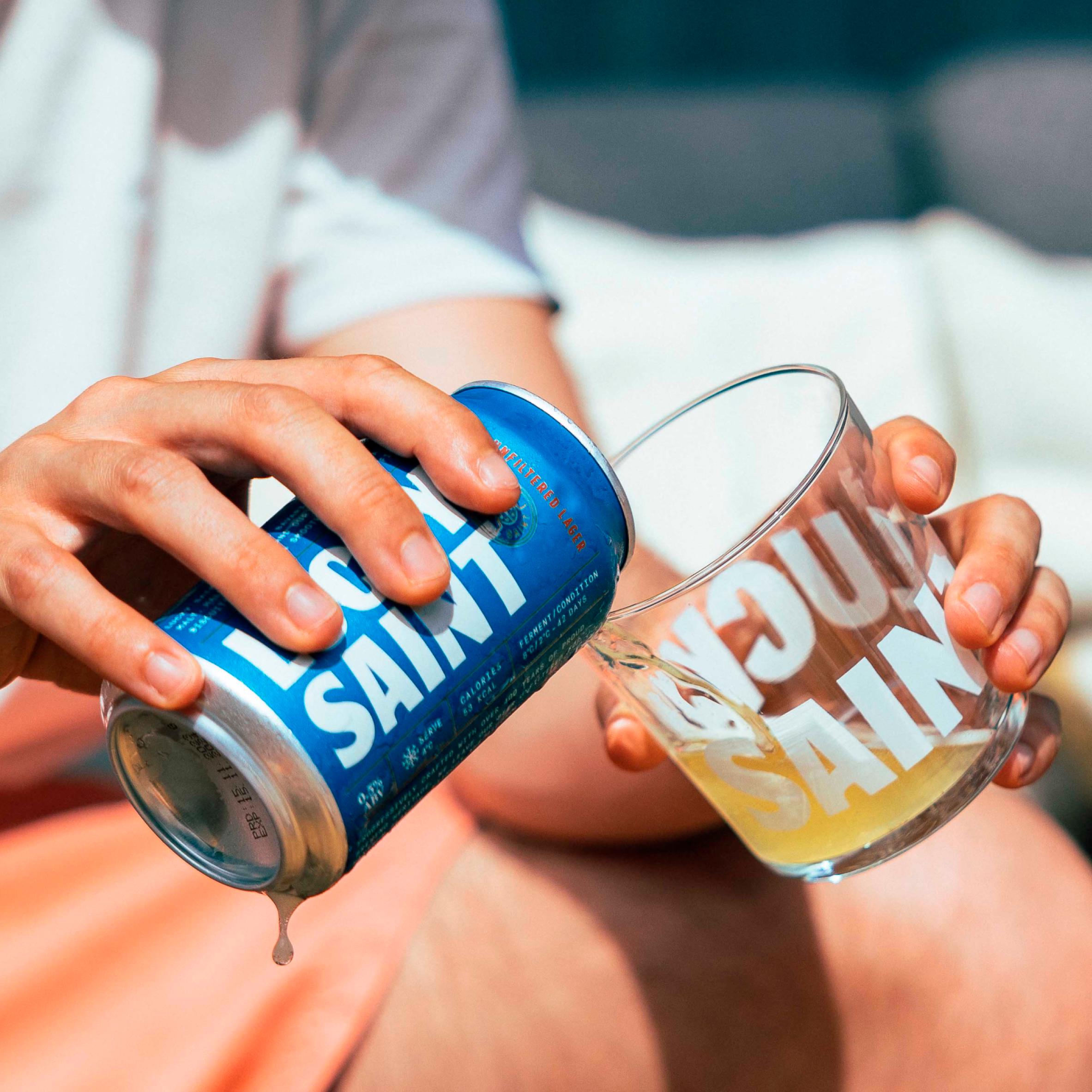 Lucky Saint low alcohol lager 0.5% 4 x 330ml, UK version