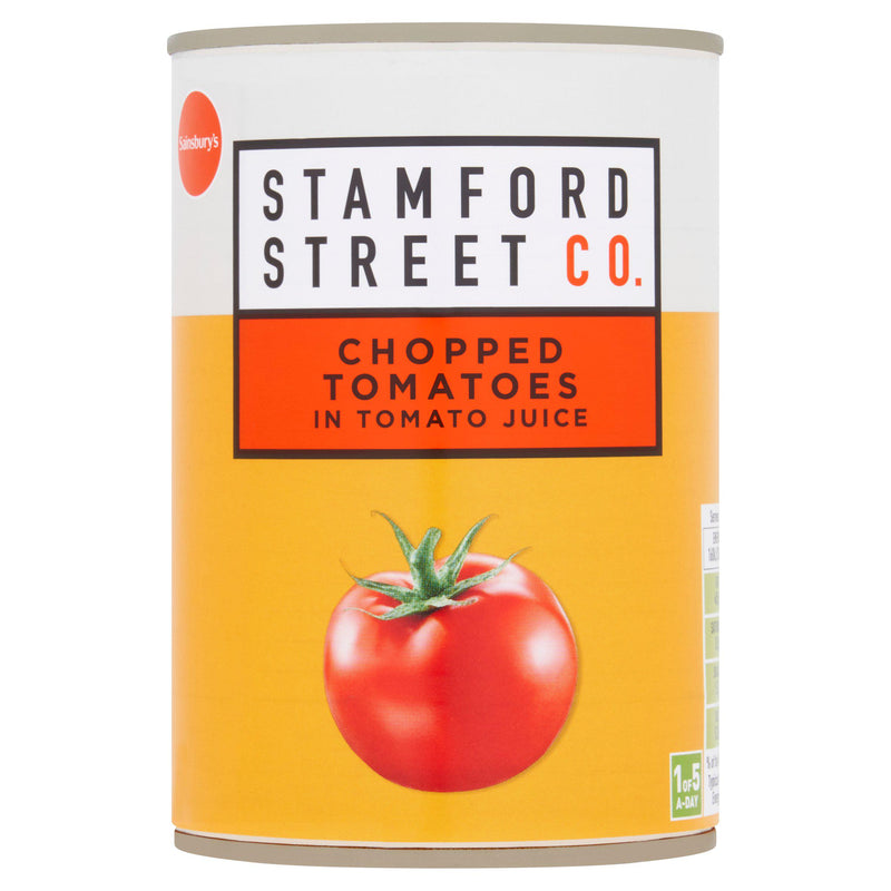 Stamford Street Co. chopped tomatoes in tomato juice 400g, imported from the UK