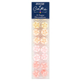 House of Cake pink ombre flower cake decorations x16, UK version