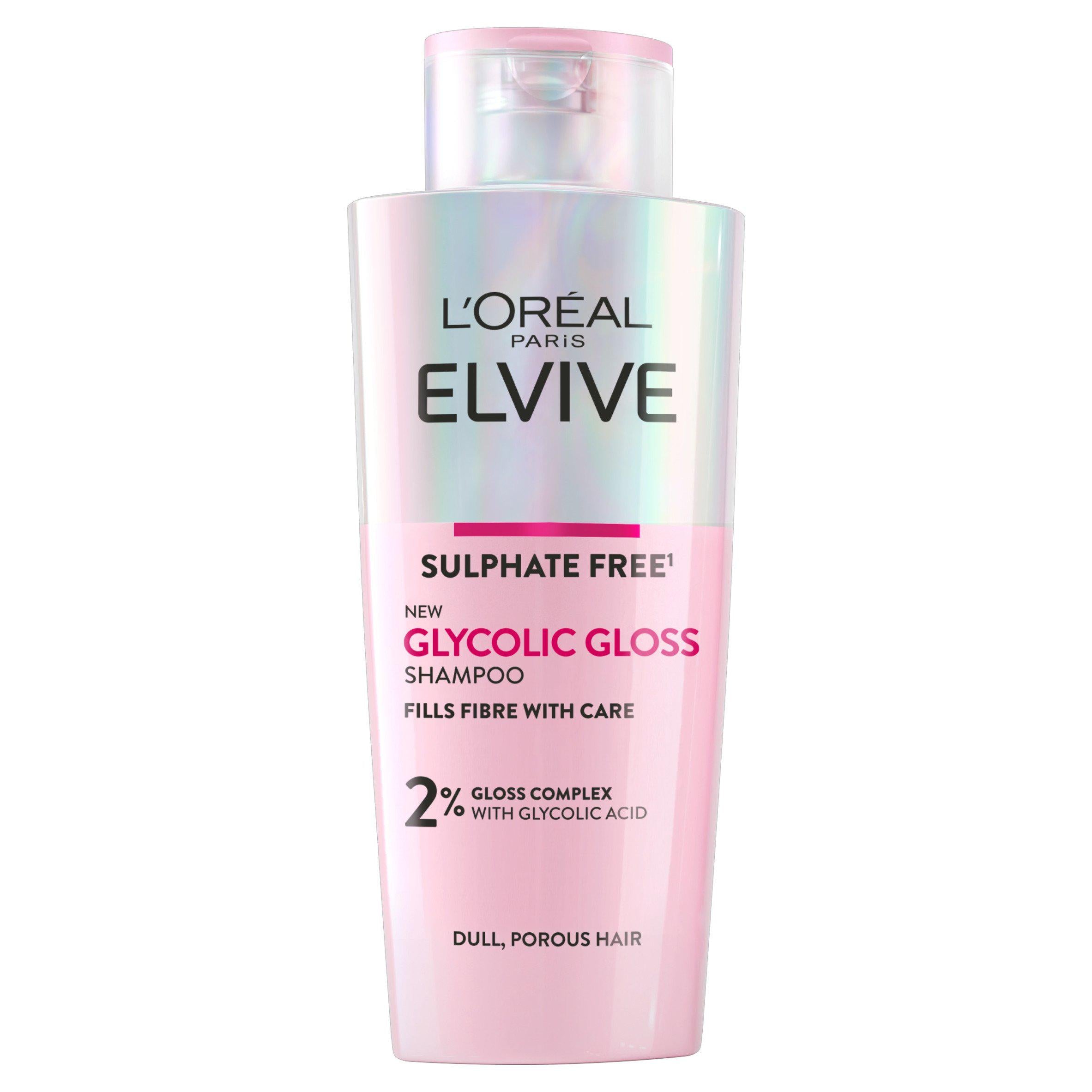 L'Oréal Paris Elvive Glycolic Gloss Sulphate Free Shampoo for Dull Hair 200ml