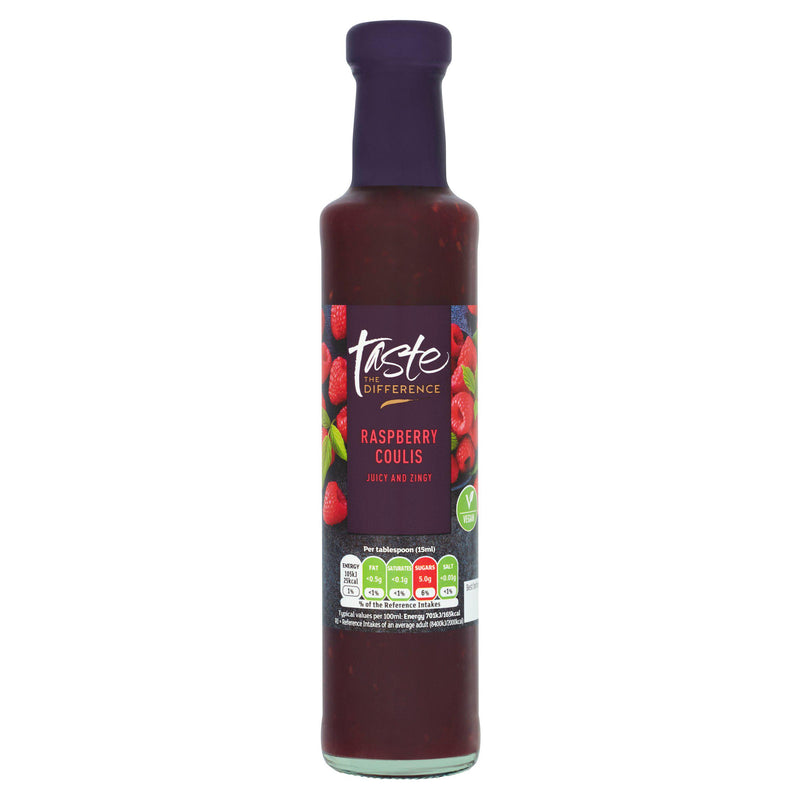 Sainsbury's Taste the Difference raspberry coulis 250g (British brand)