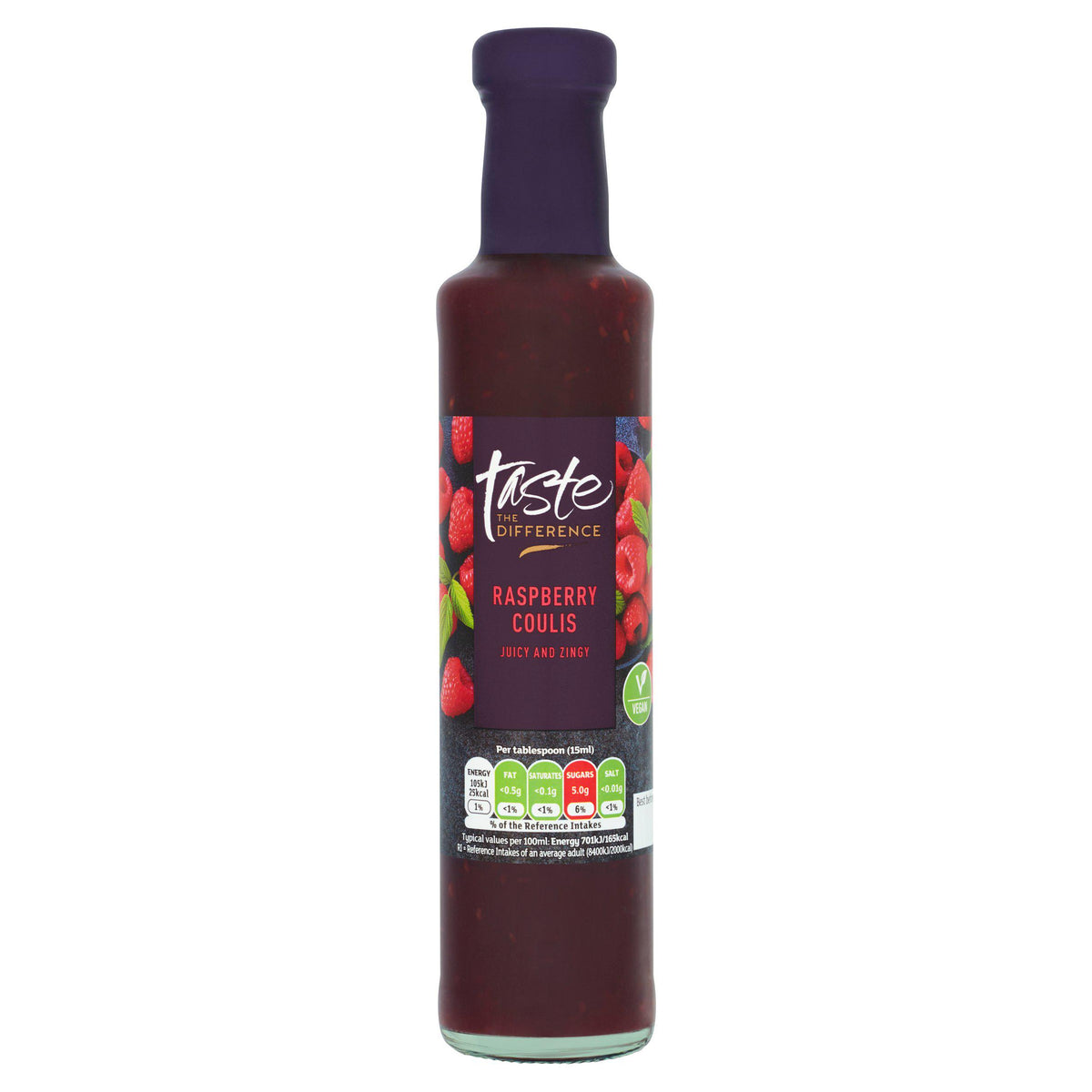 Sainsbury's Taste the Difference raspberry coulis 250g (British brand)