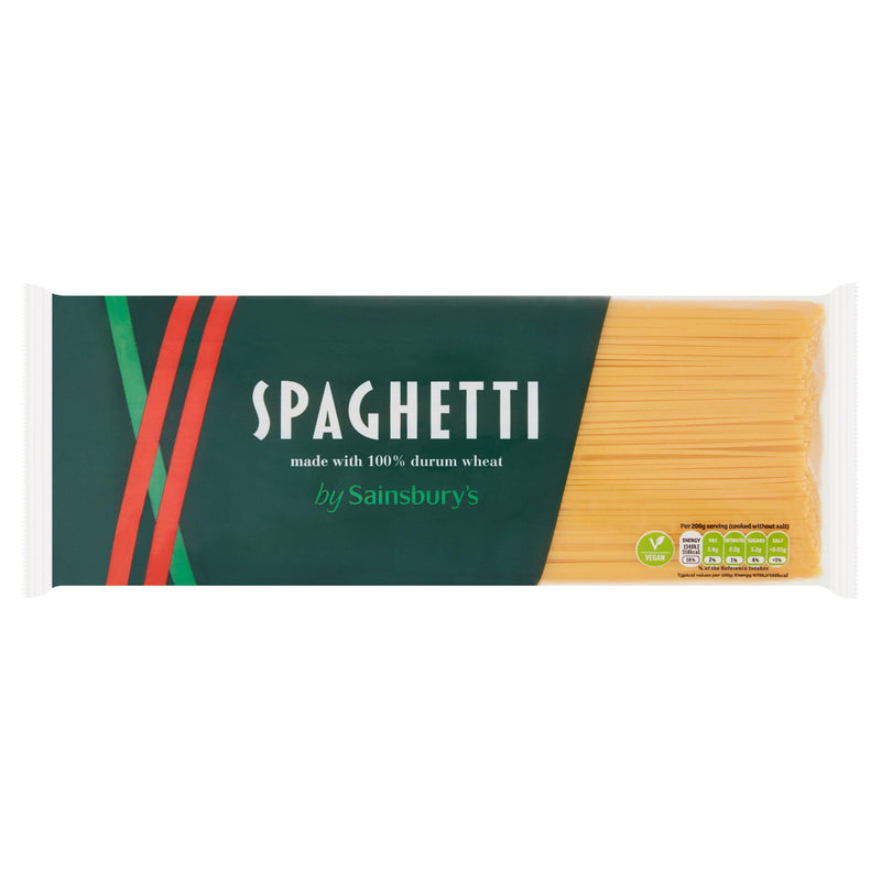 Sainsbury's spaghetti pasta 1kg (British brand)