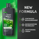 Dove Men+Care Extra Fresh 3-in-1 body wash 700ml (British brand)