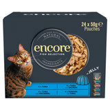 Encore Fish Selection Wet Cat Food 24 x 50g - British product
