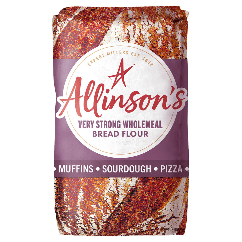 Allinson's very strong wholemeal bread flour 1kg (British brand)