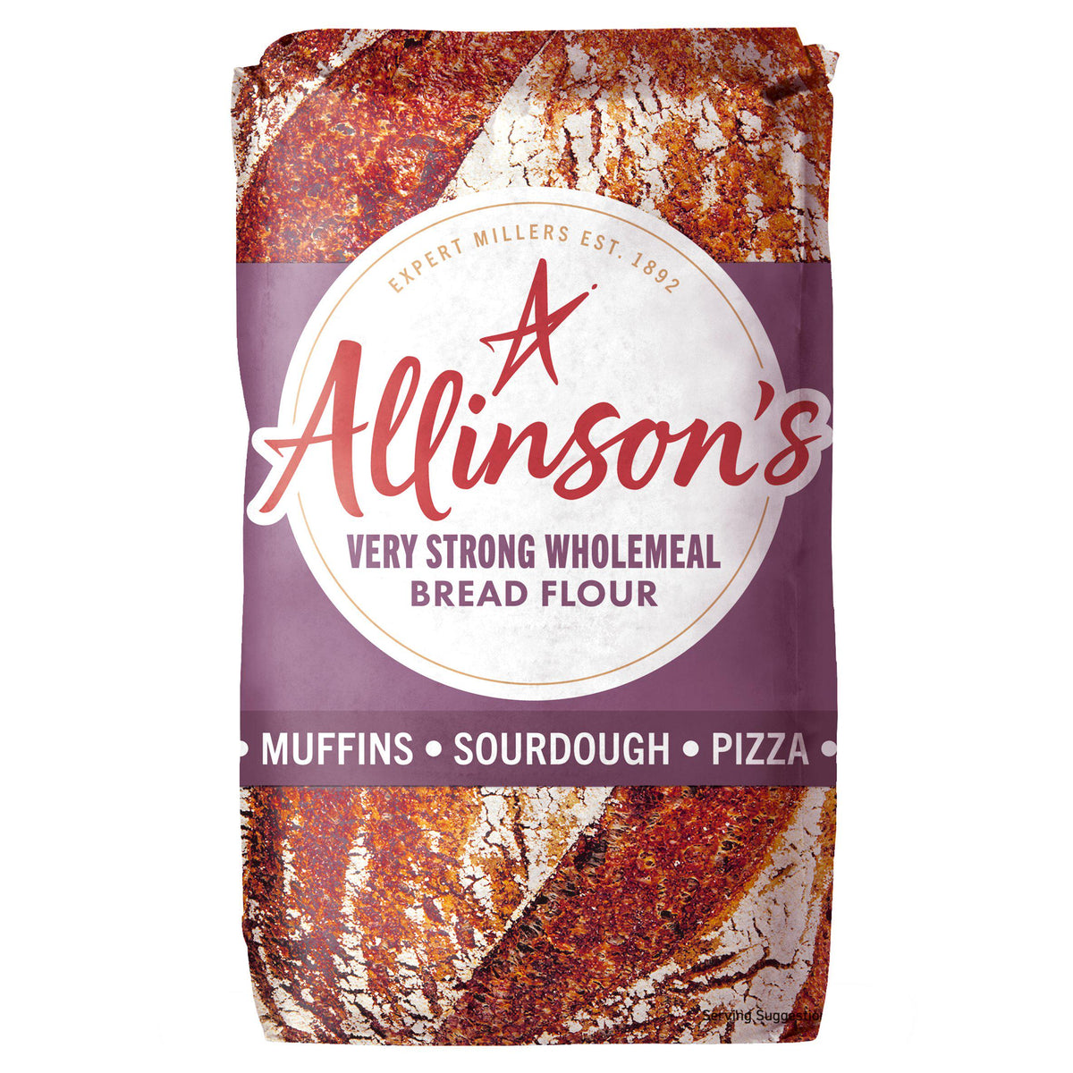 Allinson's very strong wholemeal bread flour 1kg (British brand)