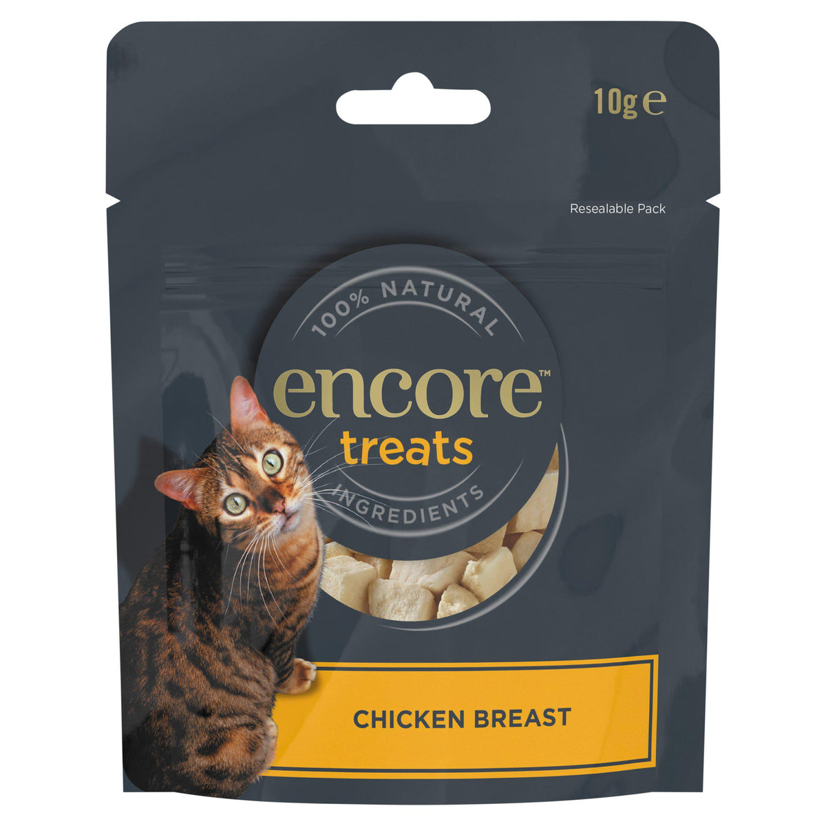 Encore freeze dried chicken breast cat treats 10g (British brand)