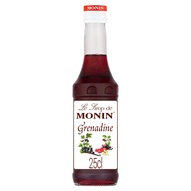 Monin Grenadine Syrup Red Berry 250ml, imported from the UK