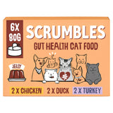 Scrumbles wet cat food meat selection jelly 6x80g (British brand)