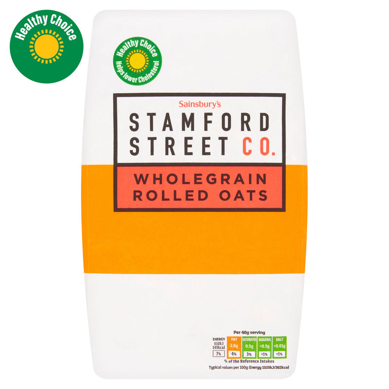 Stamford Street Co. porridge oats wholegrain rolled oats 1kg (British brand)
