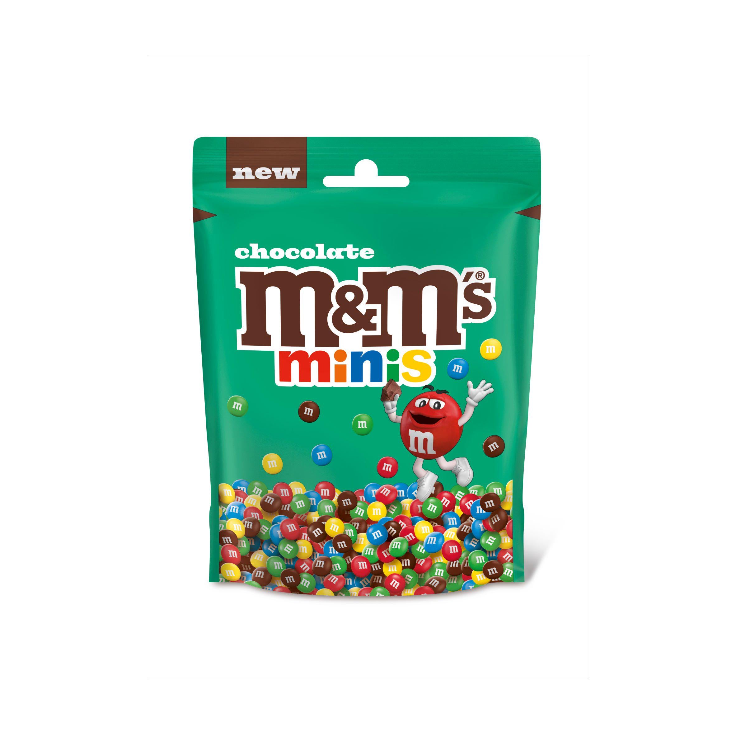 M&M's Minis milk chocolate bites pouch 115g, imported from the UK