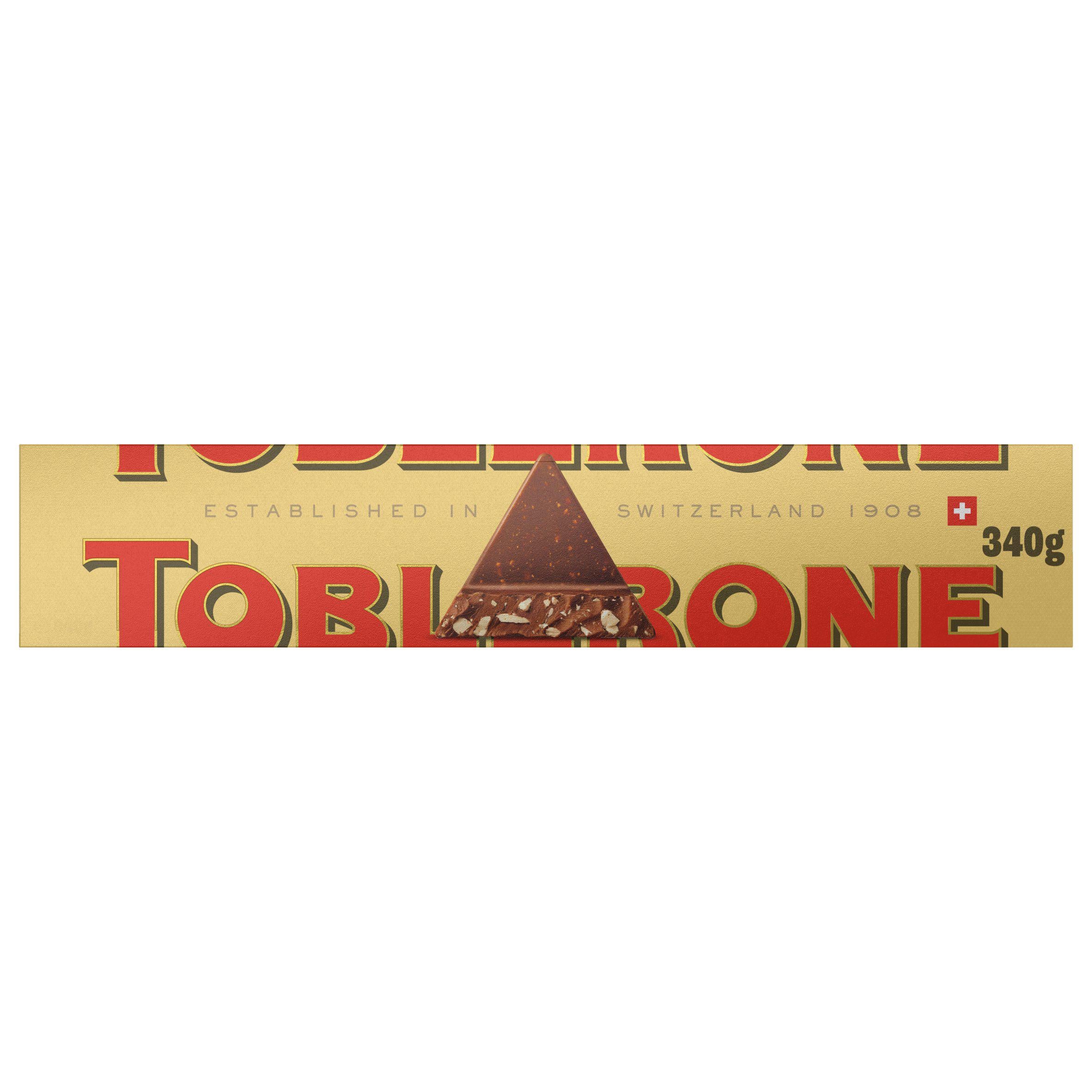 Toblerone milk chocolate gifting bar 340g (British brand)