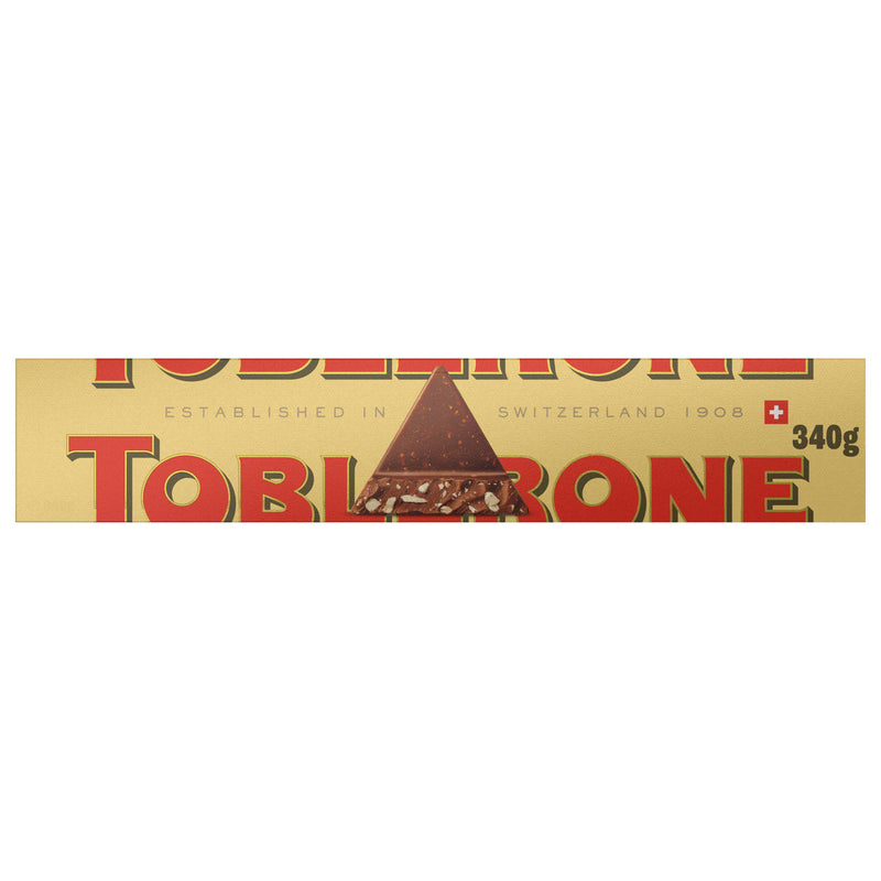 Toblerone milk chocolate gifting bar 340g (British brand)