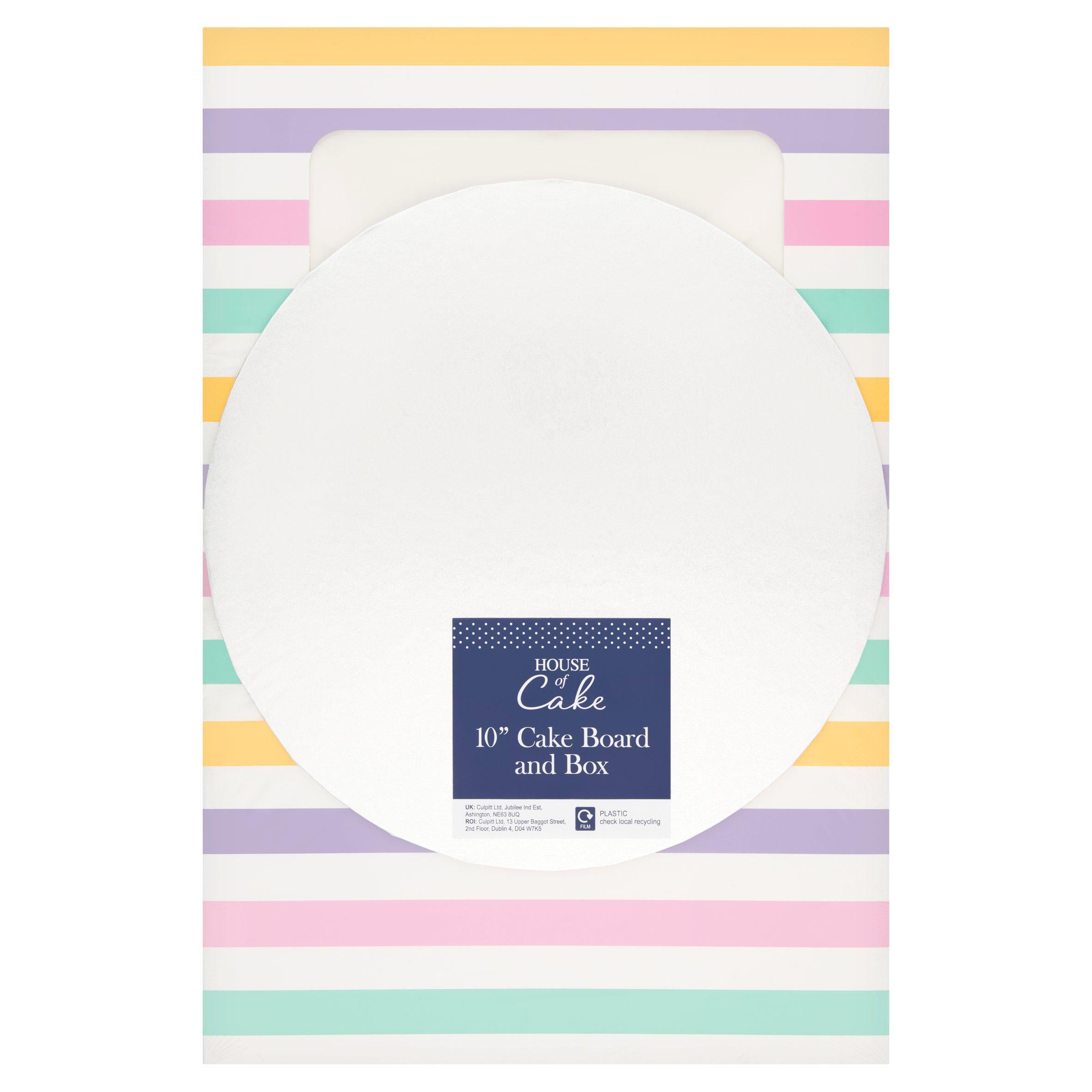 House of Cake 10 inch cake board and box - British product