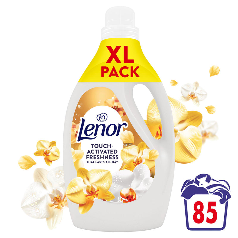 Lenor Gold Orchid fabric conditioner 85 washes (British brand)