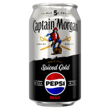 Captain Morgan Spiced Gold Rum Pepsi Max 330ml can - British product