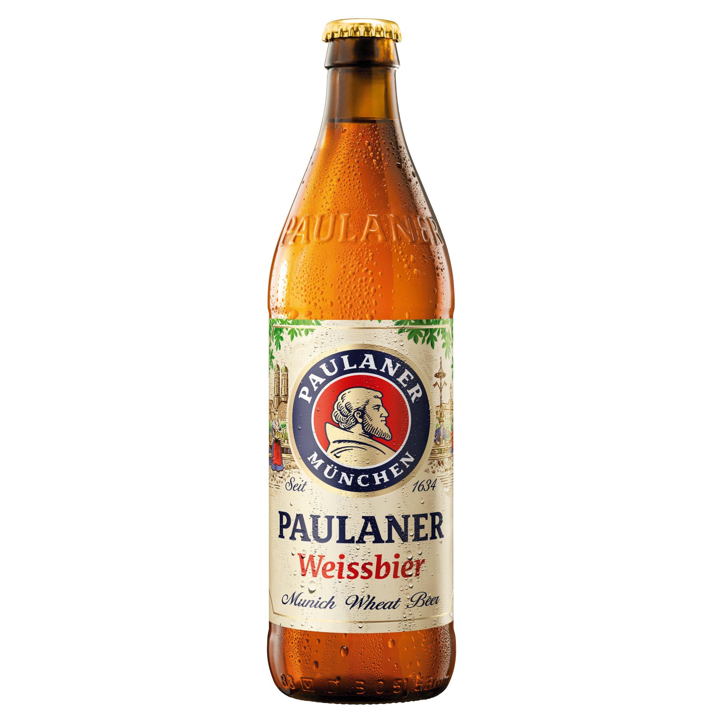 Paulaner Weissbier Munich wheat beer 500ml, imported from the UK