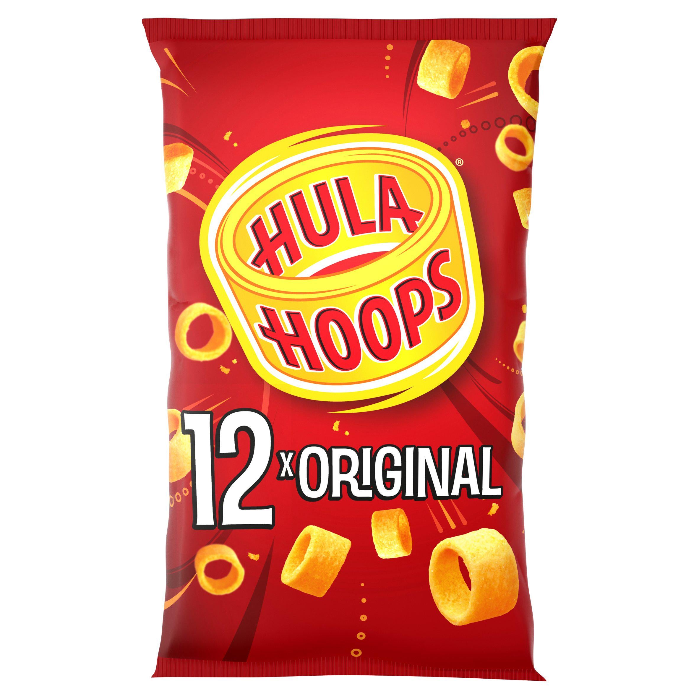 Hula Hoops original crisps 12x24g multipack (British brand)