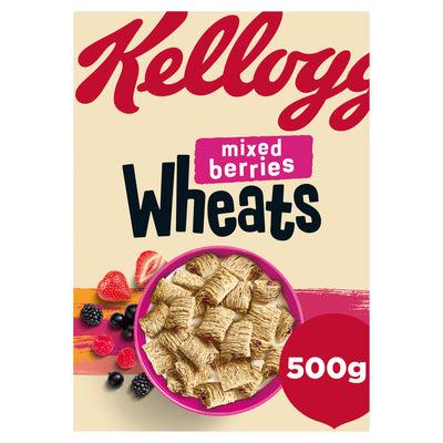 Sainsburys Mixed Berries Flavour Wholewheat Breakfast Cereal 500g- Buy online at McGrocer