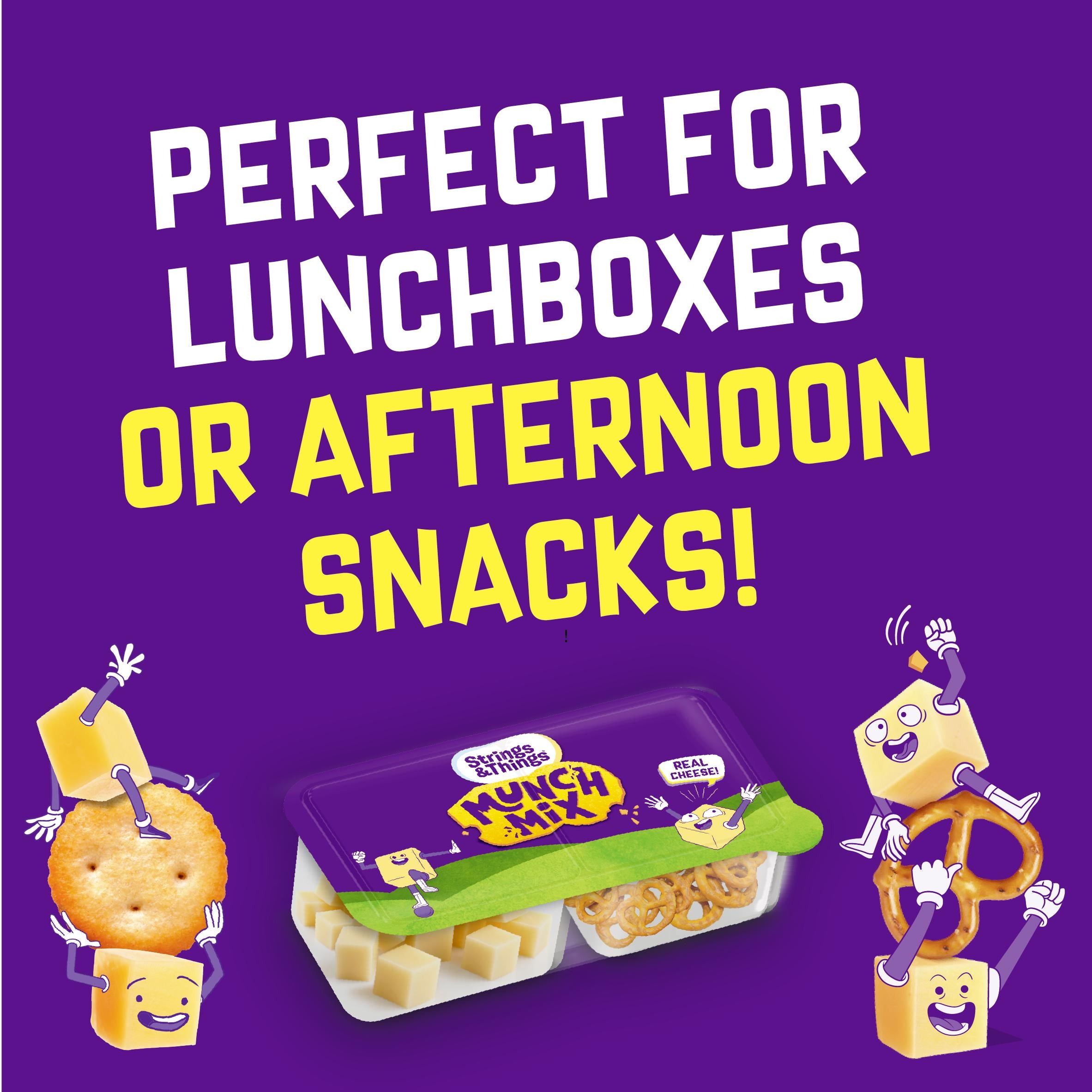 Strings & Things Munch Mix savoury snack 90g (British brand)