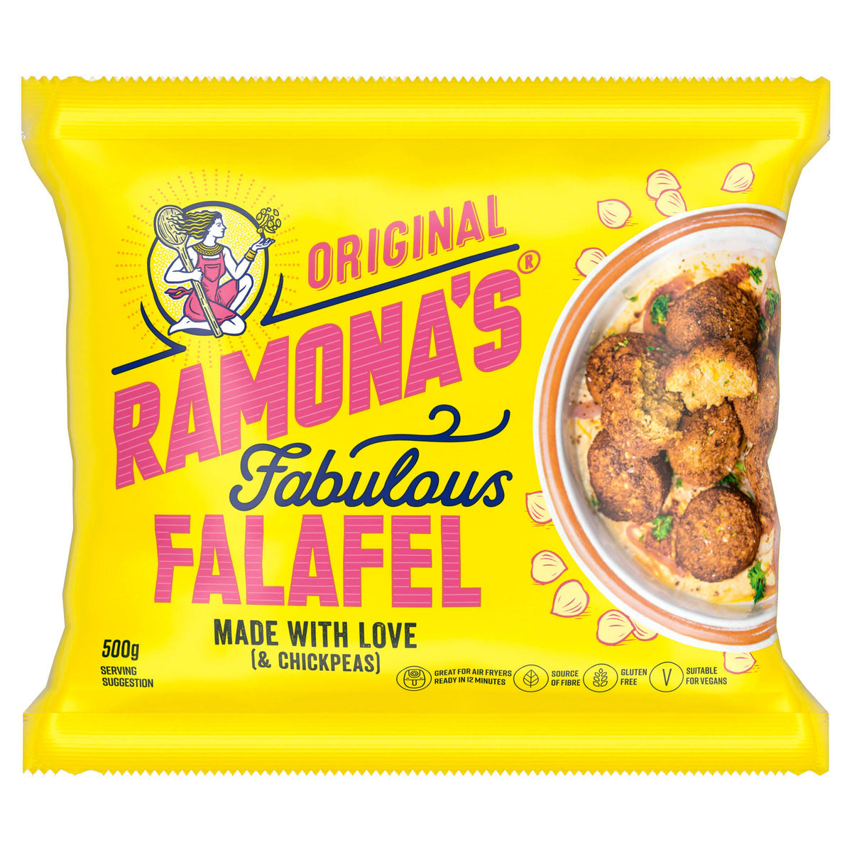 Ramona's original falafel 500g, UK version