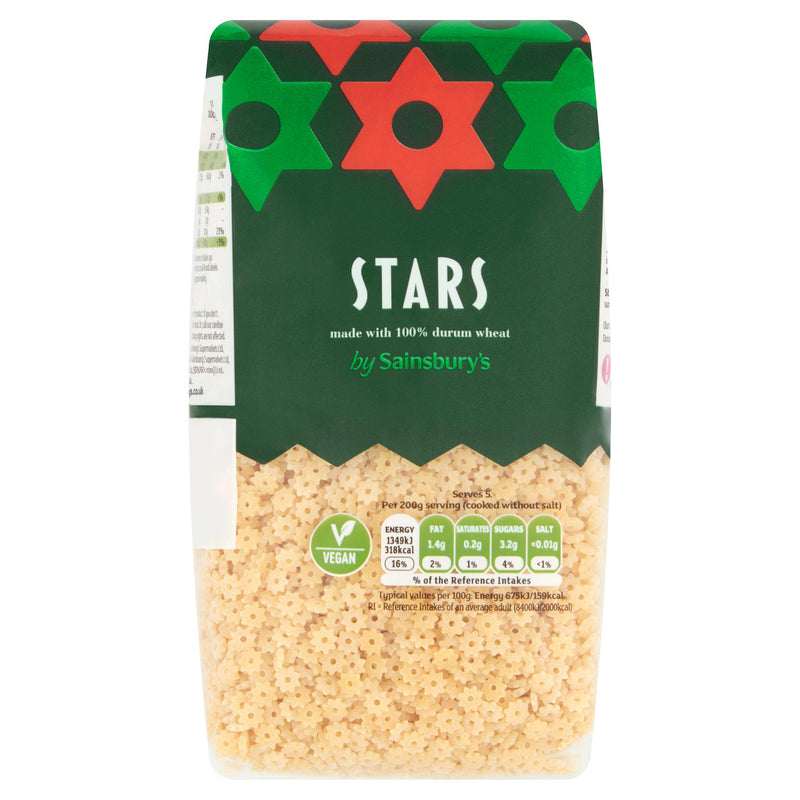 Sainsbury's Stars pasta 500g - British product