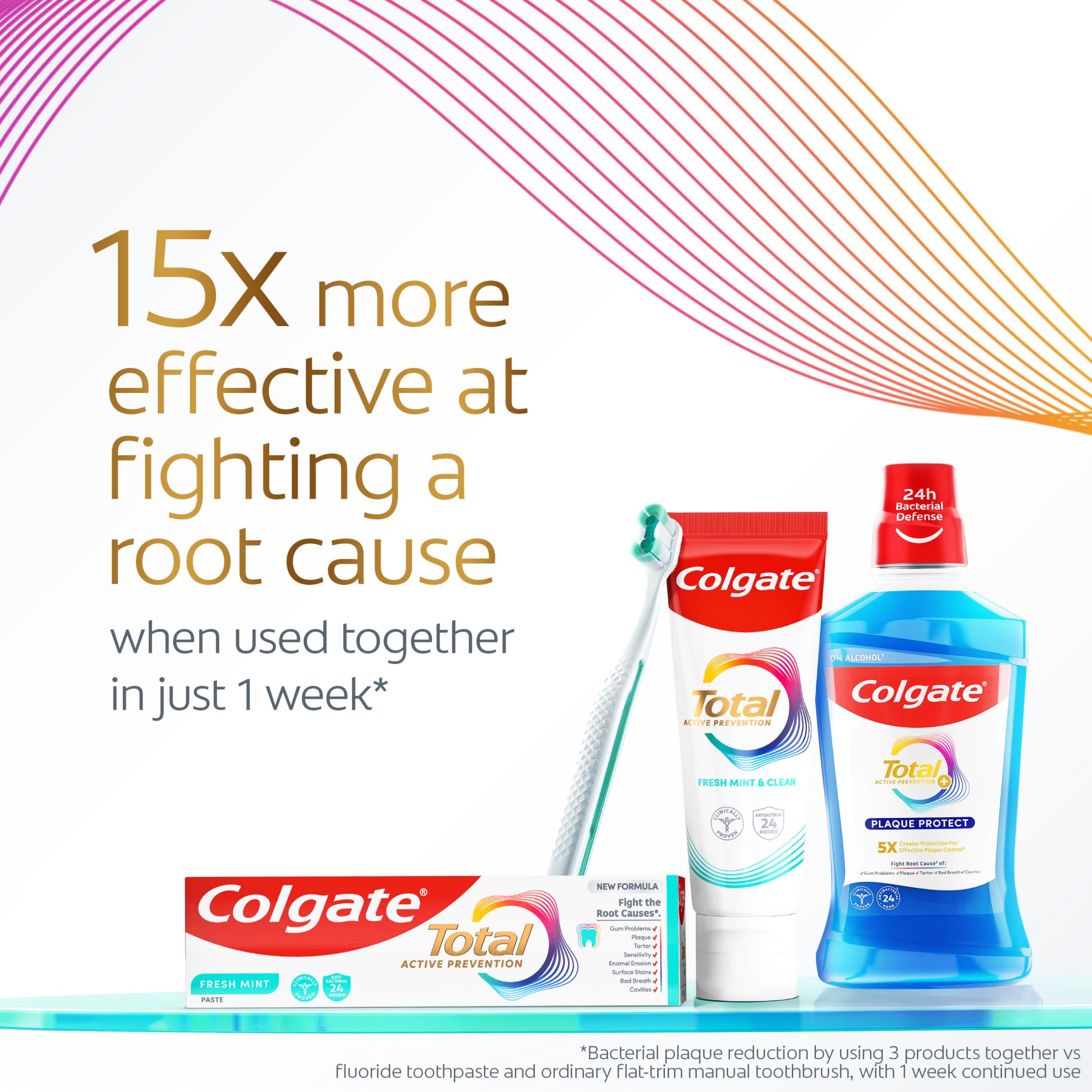 Colgate Total Active Prevention Fresh Mint Toothpaste 125ml, imported from the UK