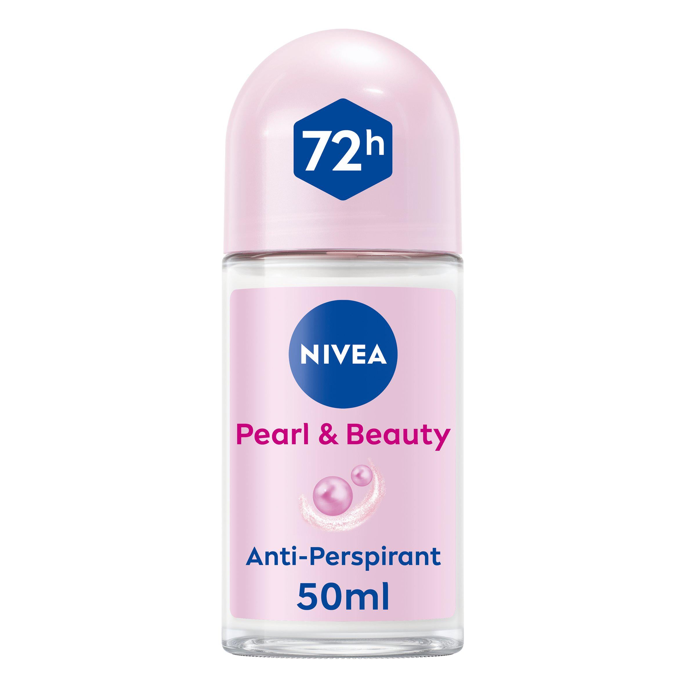 Nivea Pearl & Beauty antiperspirant deodorant roll on 50ml, imported from the UK