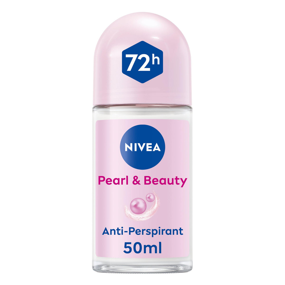 Nivea Pearl & Beauty antiperspirant deodorant roll on 50ml, imported from the UK