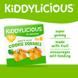 Kiddylicious Apple & Carrot Cookie Squares 6x24g - British product