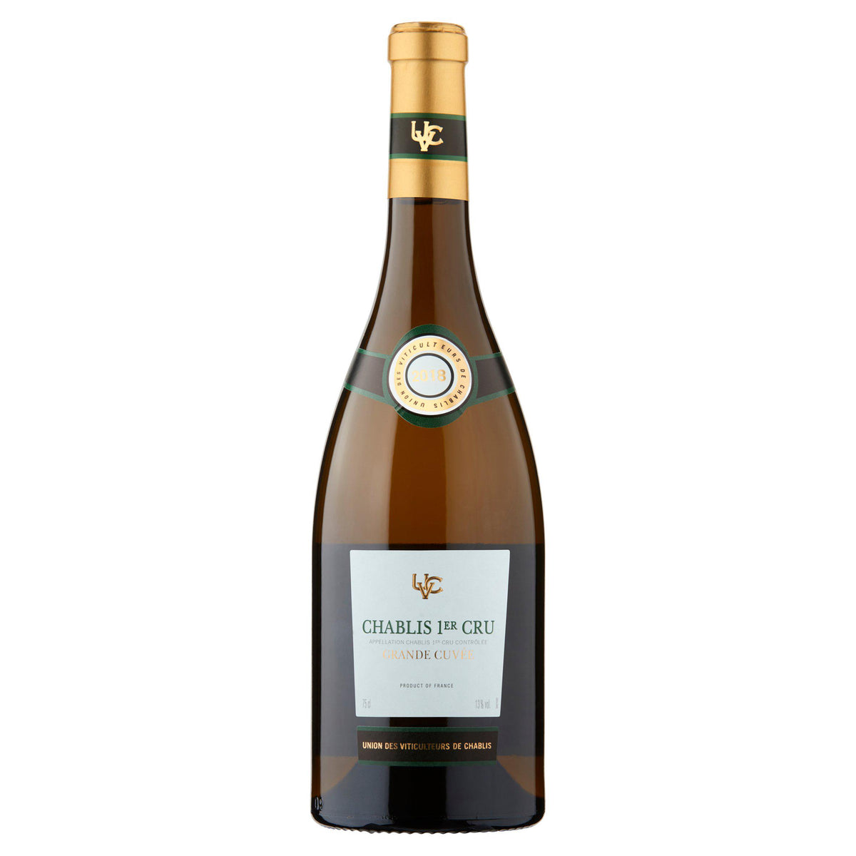 UVC Chablis 1er Cru Grande Cuvee white wine 75cl, imported from the UK