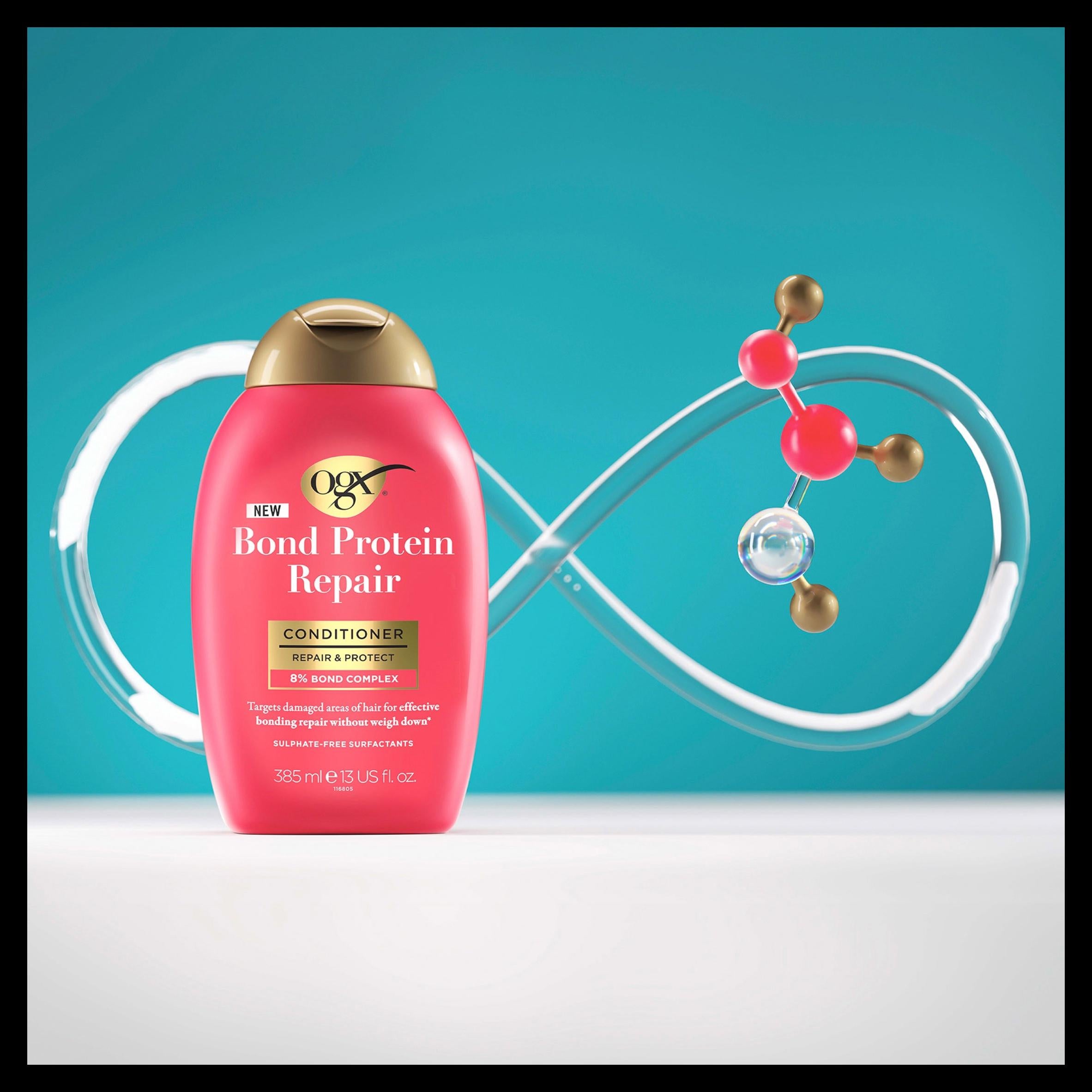 OGX Bond Protein Repair Conditioner 385ml, imported from the UK